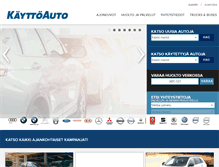 Tablet Screenshot of kayttoauto.fi